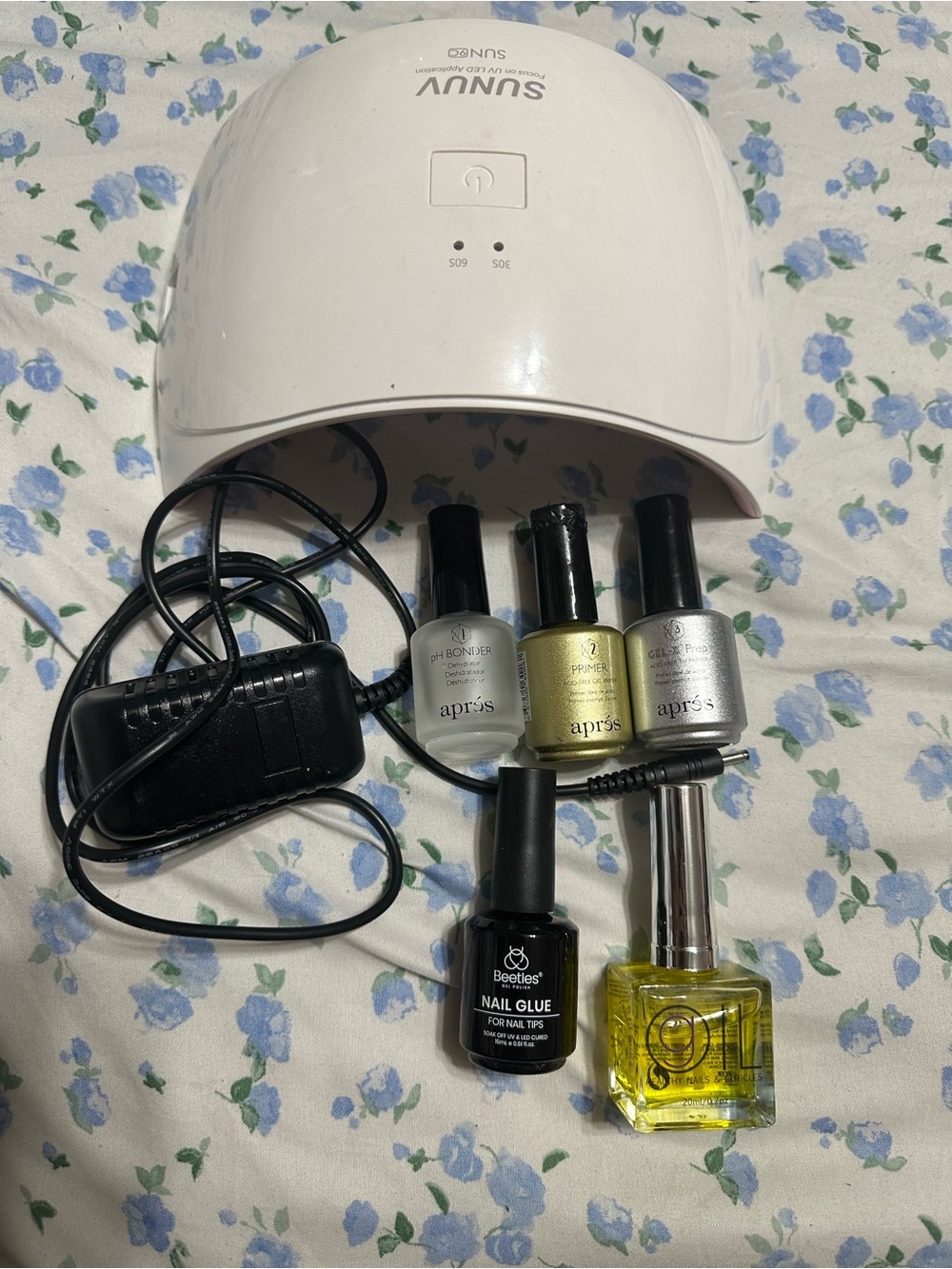 SUNUV White LED Nail Lamp with Aprés Nail Prep Set ‼️READ DESCRIPTION FIRST‼️